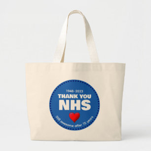 DANK U NHS 75 JAAR GROTE TOTE BAG