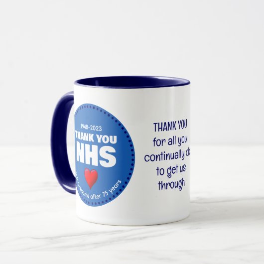 DANK U NHS 75 JAAR MOK (Voorkant links)