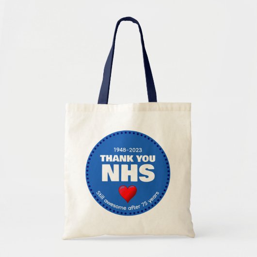 DANK U NHS 75 JAAR TOTE BAG (Voorkant)