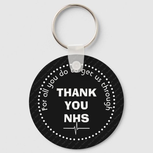 DANK U NHS Custom Support Sleutelhanger (Voorkant)