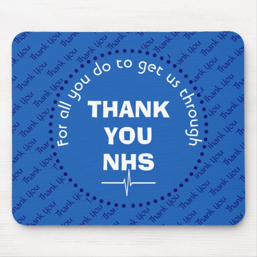 DANK U NHS  supporter Muismat (Voorkant)