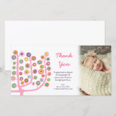 Dank u Nieuwe Baby Aankomst Gift Photocard Bedankkaart (Voorkant / Achterkant)