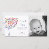 Dank u Nieuwe Baby Aankomst Gift Photocard Bedankkaart (Voorkant)