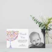 Dank u Nieuwe Baby Aankomst Gift Photocard Bedankkaart (Staand voorkant)