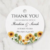 Dank u nikah moslim bruiloft gunst bloemenfeest bedankjes labels (Achterkant)