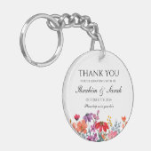 Dank u nikah moslim bruiloft gunst bloemenfeest sleutelhanger (Voorkant Links)