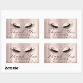 Dank u - noem eenvoudig Roos Bridal Sweet 16th Rechthoekige Sticker (Vel)