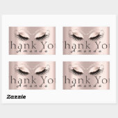 Dank u - noem eenvoudig Roos Bridal Sweet 16th Rechthoekige Sticker (Vel)