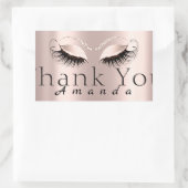 Dank u - noem eenvoudig Roos Bridal Sweet 16th Rechthoekige Sticker (Tas)