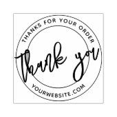 Dank u noodlijdend ontwerp & InkPad Rubberstempel (Afrduk)