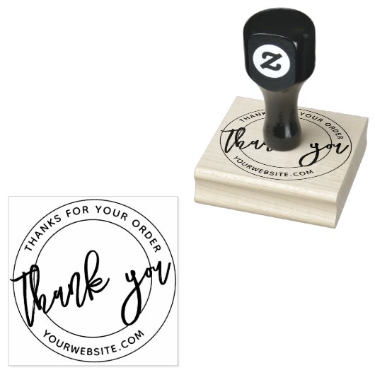 Dank u noodlijdend ontwerp & InkPad Rubberstempel (Gestempeld)