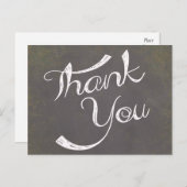  dank u noodlijdende zwarte schoolbord briefkaart (Voorkant / Achterkant)