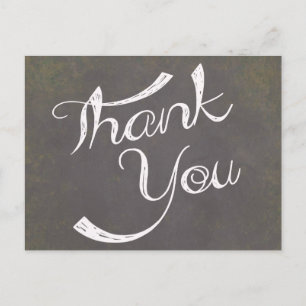  dank u noodlijdende zwarte schoolbord briefkaart