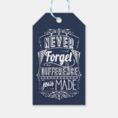 Dank u nooit Citaat vergeet Cadeaulabel (Voorkant)