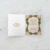 Dank u nota Kaart voor afbeelding floral lijst (Binnen)