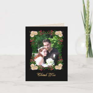 Dank u nota Kaart voor afbeelding floral lijst
