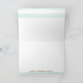 Dank u nota neemt van Eenvoudige Moderne Waterverf Bedankkaart (Binnen)