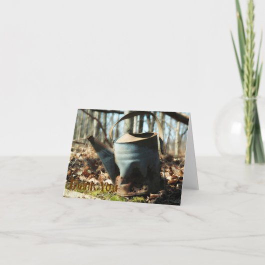 Dank u nota nemen van bedankkaart (Voorkant)