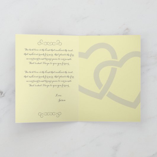 Dank u nota nemen van bedankkaart (Binnen)