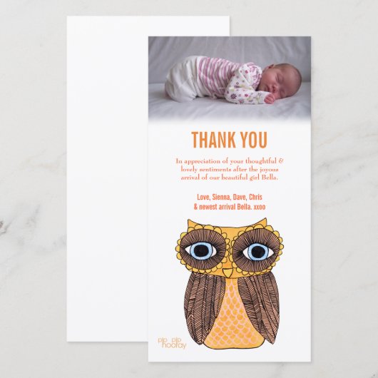 Dank u nota nemen van de Sjabloon van de Kaart van (Voorkant / Achterkant)