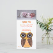 Dank u nota nemen van de Sjabloon van de Kaart van (Staand voorkant)