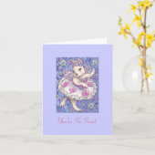 dank u nota nemen van kaart (Gele Bloem)