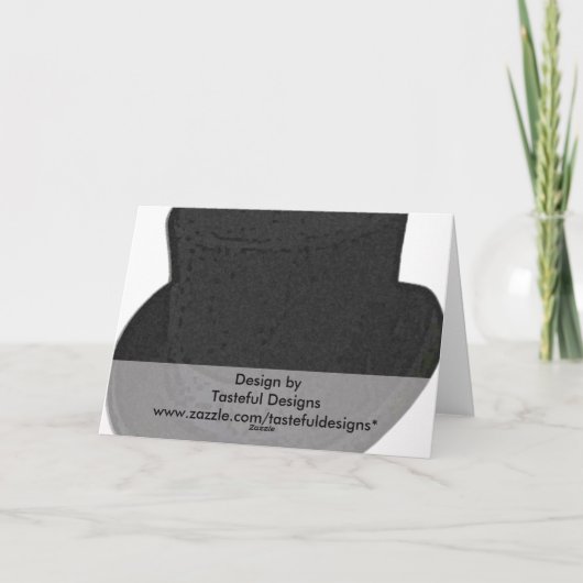 Dank u nota nemen van of de Hoge zijden van Bedankkaart (Achterkant)