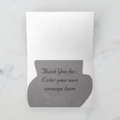 Dank u nota nemen van of de Hoge zijden van Bedankkaart (Binnen)