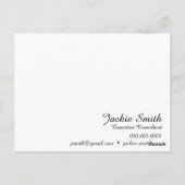 Dank u nota nemen van - Tweezijdig Briefkaart (Achterkant)