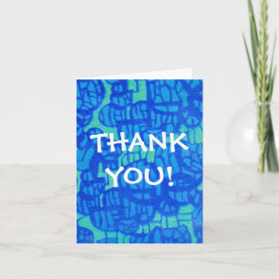 Dank u Notecard - Abstract ontwerp Bedankkaart