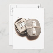 Dank u Notecard - "C" monogram Briefkaart (Voorkant / Achterkant)