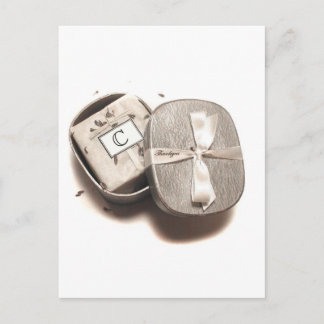 Dank u Notecard - "C" monogram Briefkaart