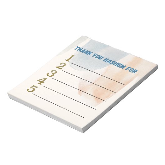 Dank u notitieblok Hashem (Linkerzijde)