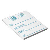 Dank u Notitieblok voor jongens (Schuin)