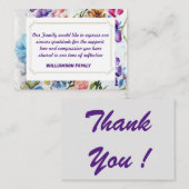 DANK U NOTITIEKAARTJE (Voorkant / Achterkant)