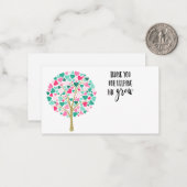 Dank u Nursery Teacher cadeau verlaten bloemist Notitiekaartje (Voorkant / Achterkant in situ)