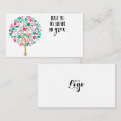 Dank u Nursery Teacher cadeau verlaten bloemist Notitiekaartje (Voorkant / Achterkant)