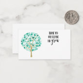 Dank u Nursery Teacher cadeau verlaten bloemist Notitiekaartje (Voorkant / Achterkant in situ)