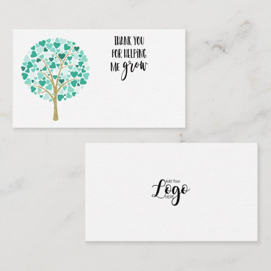 Dank u Nursery Teacher cadeau verlaten bloemist Notitiekaartje (Voorkant / Achterkant)