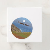 Dank u Ocean Landscape Foto Beach appreciation Bedankjes Labels (In situ)