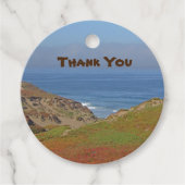 Dank u Ocean Landscape Foto Beach appreciation Bedankjes Labels (Voorkant)