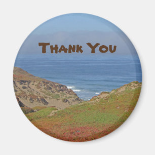Dank u Ocean Landscape Foto Beach appreciation Magneet