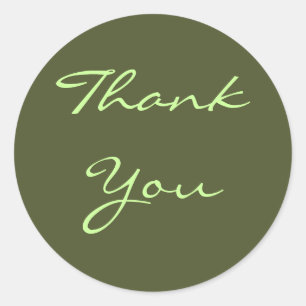 Dank u Olive Sticker