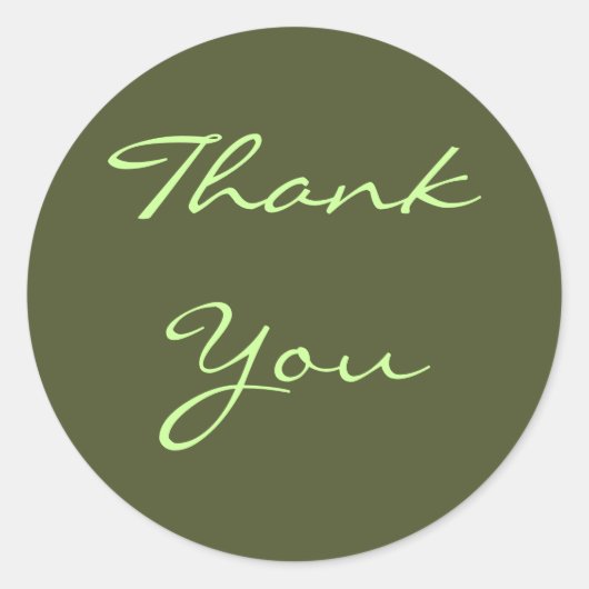 Dank u Olive Sticker (Voorkant)