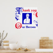 DANK U OM TE VERPLEKKEN, ARTS, EERSTE RESPONDERS POSTER (Keuken)