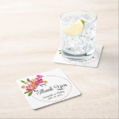 Dank u onderzetter bruiloft gunst groene boom (Insitu)