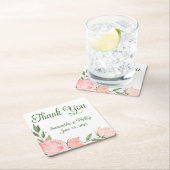 Dank u onderzetter bruiloft gunst paarse (Insitu)