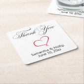 Dank u onderzetter huwelijksgunsten (Schuin)