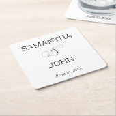 Dank u onderzetter huwelijksgunsten (Schuin)