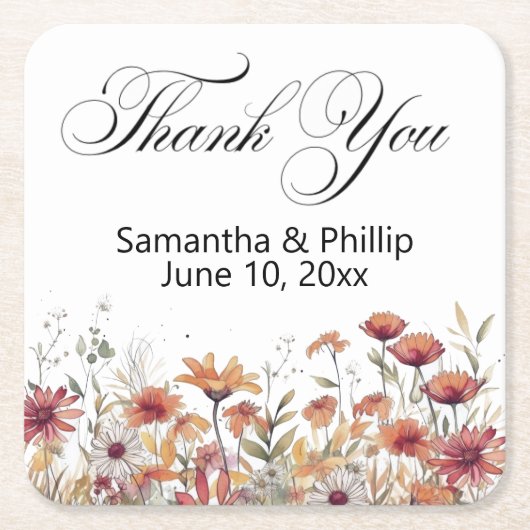 Dank u onderzetter huwelijksgunsten (Voorkant)